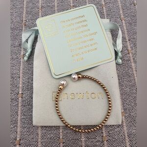 enewton Classic Gold 2mm Bead Cuff Bracelet with Pearls